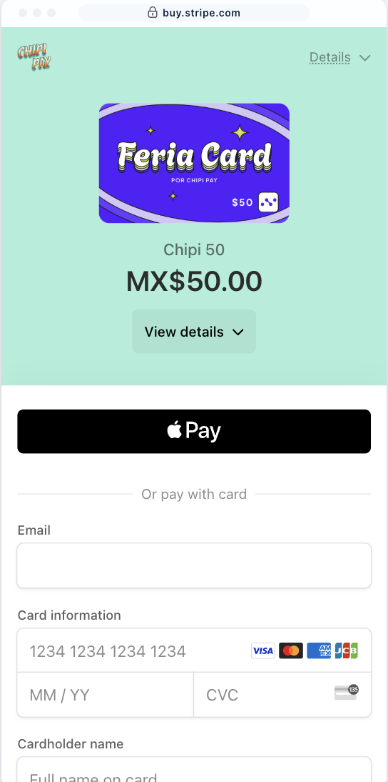 Buy with Stripe